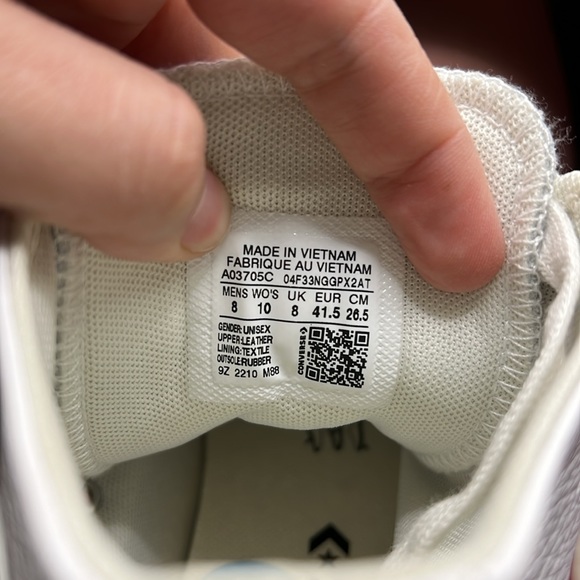 NWT Converse Lugged 2.0 Platform Shoe Sneakers High Top White Leather Womens 10 - Picture 10 of 13